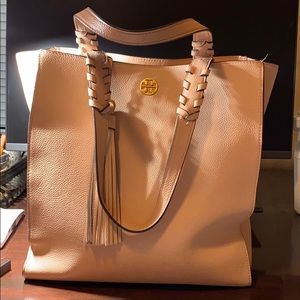 Tory Burch Brooke Leather Tote Handbag